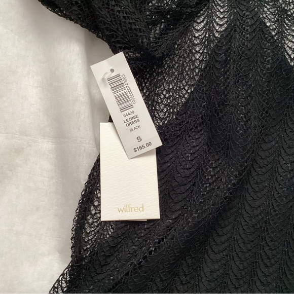 NWT Aritzia Wilfred Black Leonie Dress, Size S - Picture 11 of 16